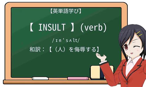 insult 意味